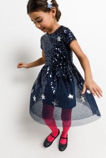 Платье детское Acoola 20220200447 темно-синий, 98