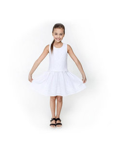Платье детское Acoola 20210200076 белый, 134