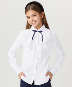 Блузка приталенная белая Button Blue (170)