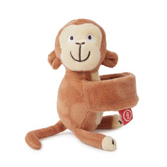 Браслет-погремушка для малышей Happy Baby от 0+, 330717 коричневая обезьянка