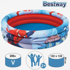 Детский бассейн BestWay Spider-Man 122x30cm 98018