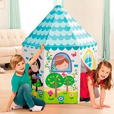 Детская игровая палатка домик принцессы intex, 104х104х130 см, от 3 до 6 лет, арт. 44635 No Brand