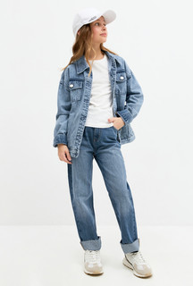 Джинсовые брюки для девочек Acoola 20210440047 цв.синий р.146