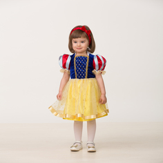 Карнавальный костюм Принцесса Белоснежка, текстиль, размер 28, рост 98 см Батик