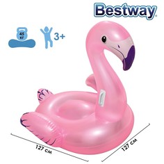 Плот для плавания «Фламинго», 127 х 127 см, от 3 лет, 41122 Bestway