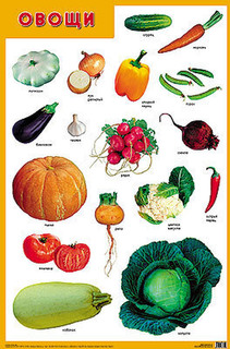 Развивающие плакаты Мозаика-Синтез Овощи