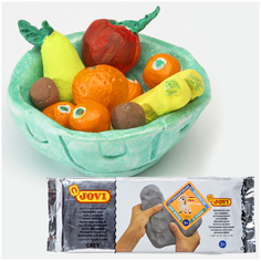 Паста для лепки Jovi отвердевающая, серая, 1кг, вакуумный пакет (86G), 12шт.