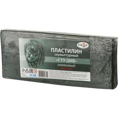 Пластилин скульптурный Гамма "Студия", оливковый, мягкий, 1кг (2.80.Е100.004), 5шт. Gamma