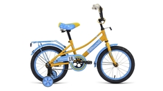 Велосипед 16 FORWARD AZURE 2022 желтый/голубой