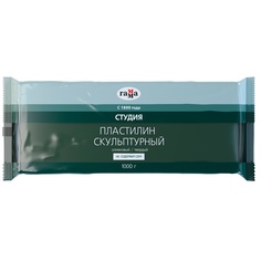 Пластилин скульптурный Гамма "Студия", оливковый, твердый, 1кг (2.80.Е100.003), 5шт. Gamma