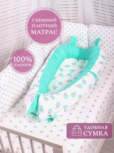 Кокон для новорожденных Body Pillow Гнездышко со съёмным детским матрасом