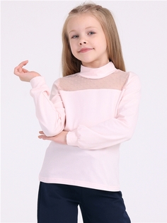 Водолазка детская Апрель 1ДДВД3860804, нежно-розовый110+розовый горох 6 на розовом, 134