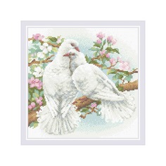 Мозаики RIOLIS Белые голуби, 30х30 см РИОЛИС.AM0058