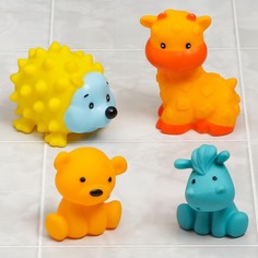Игрушки для ванной Крошка Я Друзья, 4 шт, малышей