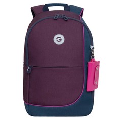 Рюкзак Grizzly школьный для девочки RD-345-2 (/4 фиолетовый - синий)