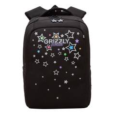Рюкзак Grizzly школьный для девочки RG-366-5 /1 звездопад
