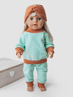 Одежда для куклы Richline Baby Born 43 см, Х-992 Мятный-лосось