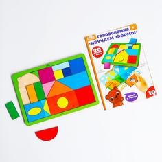 Головоломка с книгой Изучаем формы No Brand