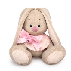 Зайка Ми Мягкая игрушка «Зайка Ми в слюнявчике с бубенчиком», 15 см Budi Basa