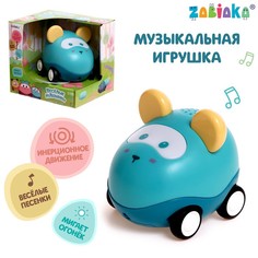ZABIAKA Музыкальная игрушка «Весёлые машинки», свет, цвет зелёный Забияка