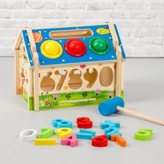 Логический центр «Домик» 5?27,5?24 см No Brand