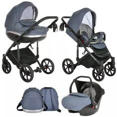 Коляска 3 в 1 Tutis Mimi Style Obsidian