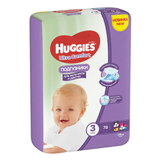 Подгузники Huggies Ultra Comfort р 3 (5-9 кг) 78 шт