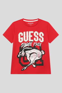 Футболка детская Guess L3RI09 K8HM3 красный, 152