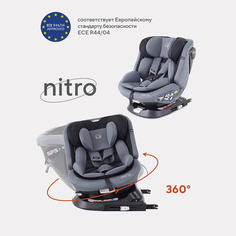 Автокресло RANT NITRO isofix Grey/Black группа 0+-1-2-3 (0-36 кг) РАНТ