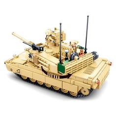Конструктор ТероПром Модельки Brown M1A2 Abrams 781 деталь, 6958130