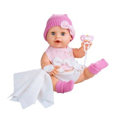 Кукла Berjuan Baby Susu в розовом, интерактивная