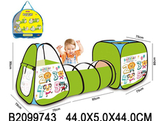 Домик игровой нейлон 606-1017-4D с тоннелем No Brand
