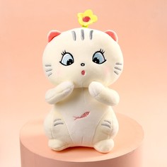Мягкая игрушка «Белая кошечка» No Brand