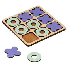 Головоломка Крестики-нолики ТРИ СОВЫ Классическая, дерево, 10 фигур