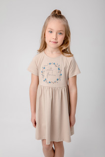 Платье детское CROCKID М 3526, темно-бежевый к369, 92