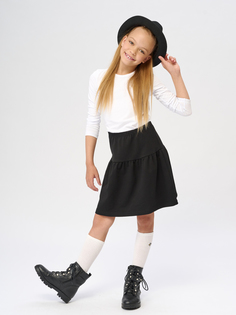 Лонгслив для девочек КотМарКот 474750010 цв. белый р. 140