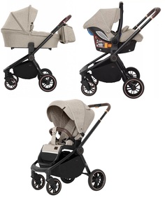 Коляска 3 в 1 Carrello Epica CRL-8511/1 Almond Beige (дизайн 2022)