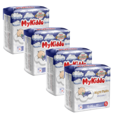 Подгузники-трусики для детей ночные MyKiddo Night XL (12-20 кг) 68 шт (4 уп х 17 шт)