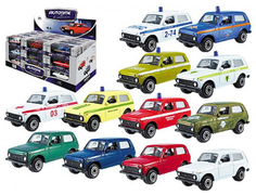Коллекционная модель Автотайм Lada 4х4 37035W-RUS в ассортименте Autotime