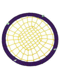 Подвесные Качели гнездо размер120 см толщина обода 72 мм армированный канат обода 16 мм Jinn