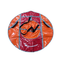Санки надувные NovaSport 110 см тюбинг без камеры CH040.110 серый/оранжевый красный