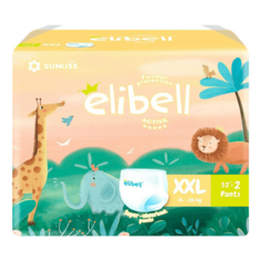 Подгузники-трусики Elibell Active детские XXL (15-26 кг) 34 шт