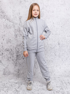 Костюм спортивный без капюшона (021_СБ) Batik цв. серый 158р. Батик