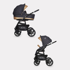 Коляска 2 в 1 Riko Basic Alfa Ecco графит-песочный 02
