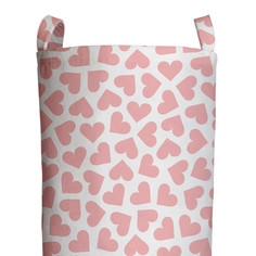 Корзина для игрушек и белья, мягкий органайзер JoyArty Pink heart 60х40 см