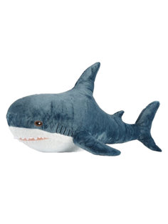 Мягкая игрушка La-LaLand Акула синий 60 см