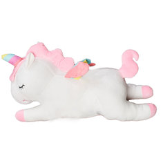 Мягкая игрушка La-LaLand Единорог Спящий, белый, 80 см