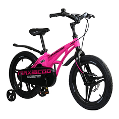 Детский Двухколесный Велосипед MAXISCOO Cosmic Deluxe 18 Розовый + Доп Колеса 2023