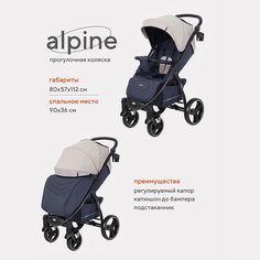 Коляска детская RANT basic ALPINE RA450 Beige