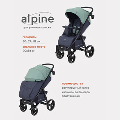 Коляска детская RANT basic ALPINE RA450 Green